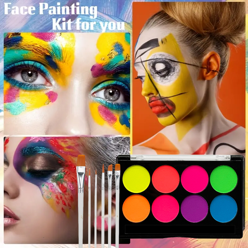 8 Renkli Su Bazlı Yüz Boyası S - Cosplay Prop Paint incelemesi ve fiyatı